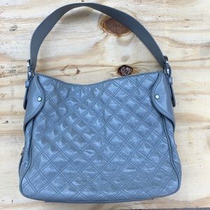 Authentic Michael Kors Grey Leather shoulder bag.